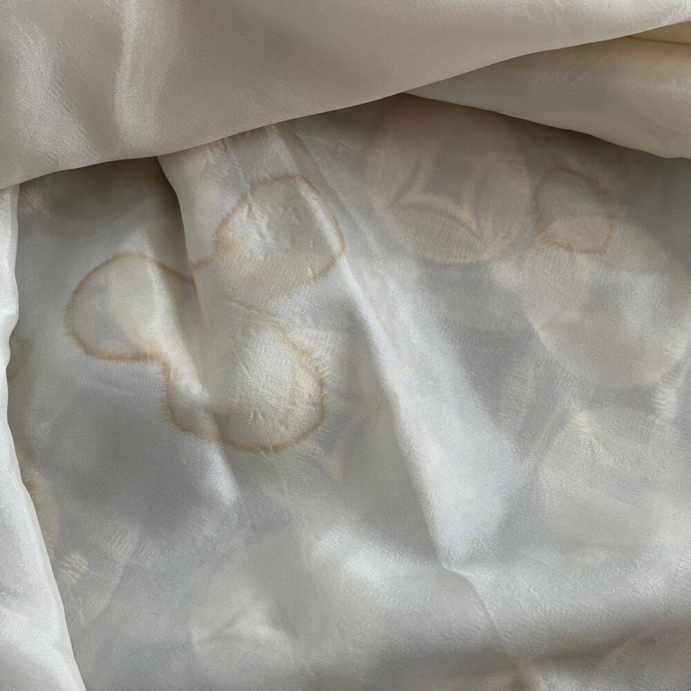 Anna Sui Metallic Jacquard Cap Sleeve Mini Dress in Metallic Silver Gold Size 8 - Picture 12 of 14